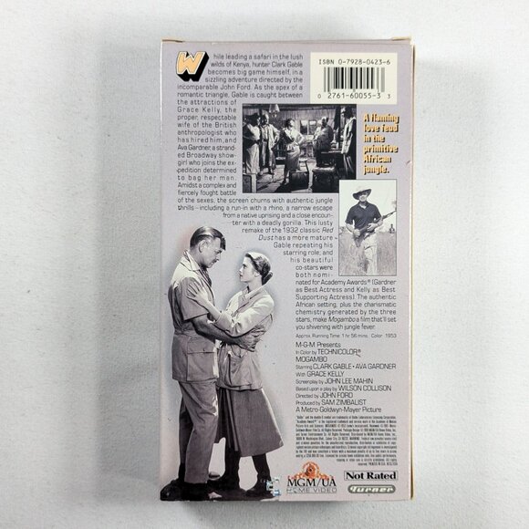 3/$15 1953 MOGAMBO VHS movie with Clark Gable, Ava Gardner - Picture 5 of 8